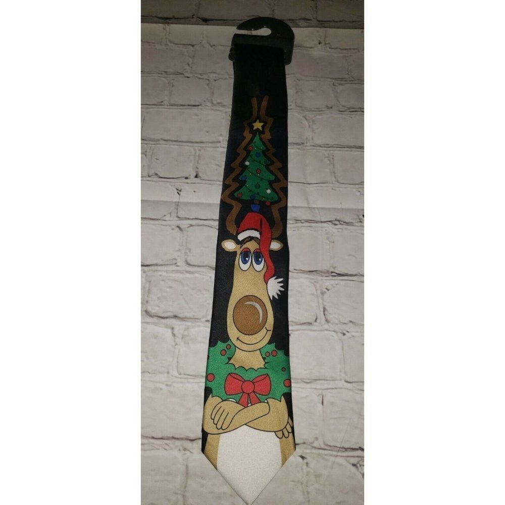 Nwt Christmas Tie Reindeer Hallmark Holiday Traditions MMG Christmas Tree 58 in